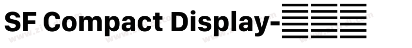 SF Compact Display字体转换